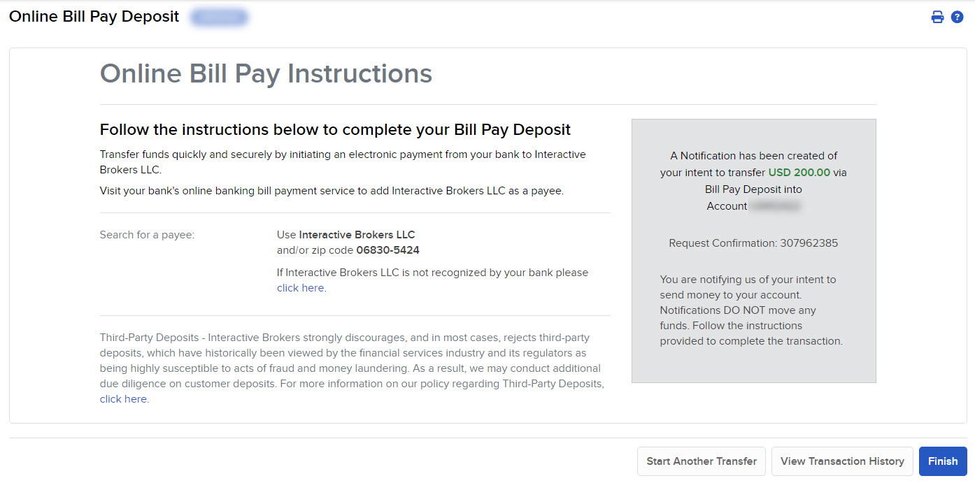 Image of the online bill pay instructions in Portal. 