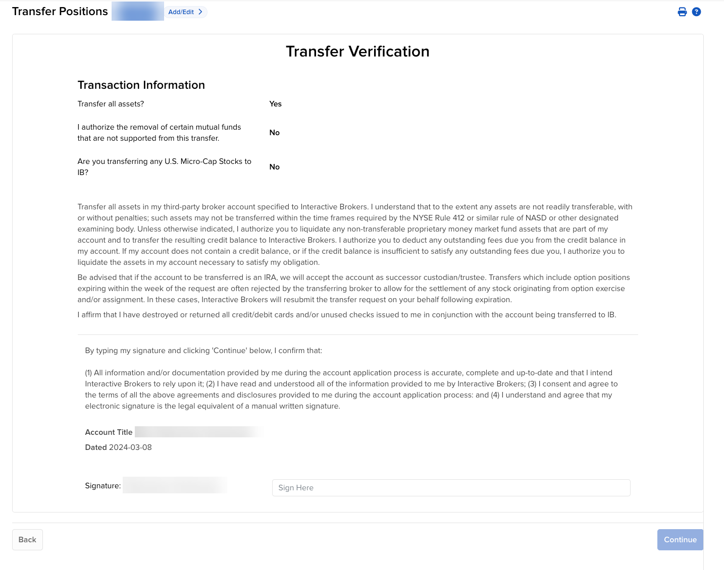 Image of the position transfer verification with plaid in portal. 