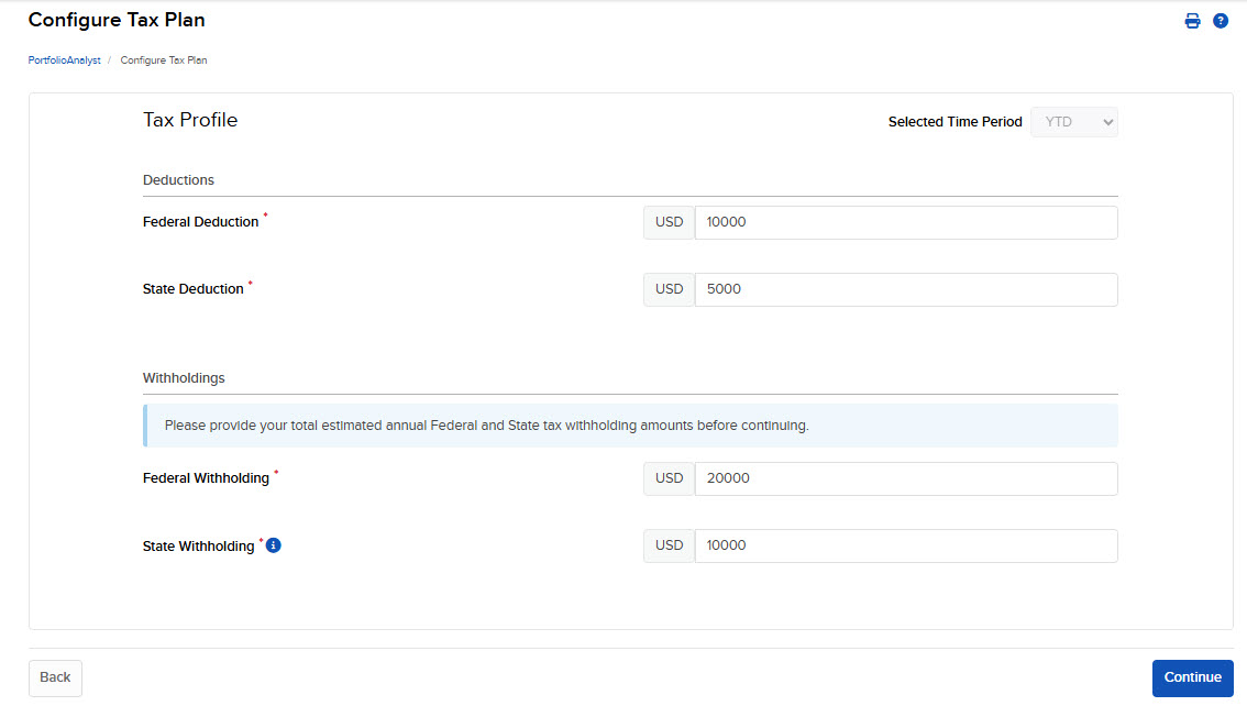 Enter Federal and State Tax Rates in Portal