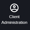 The client administration menu in portal. 