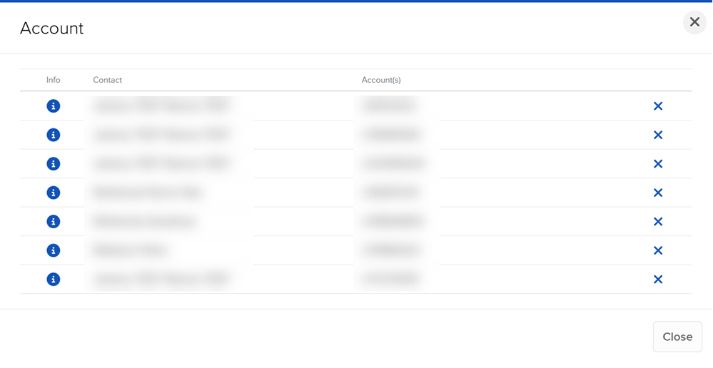List of Group Members Image of the list of the member in a group in portal.
