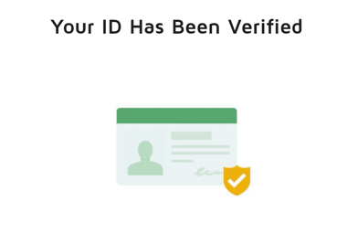 Image of the DocuSign your ID has been verified screen