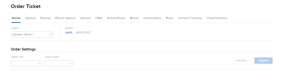 The order and allocate button panel in portal. 