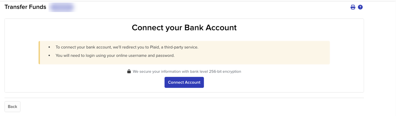 Image of the plaid identity verification panel in Portal. 