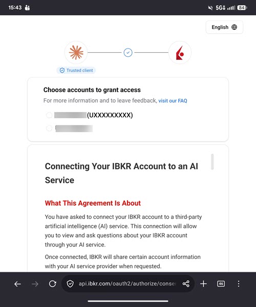 Choose Accounts for AI for Android Tablet in Mobile