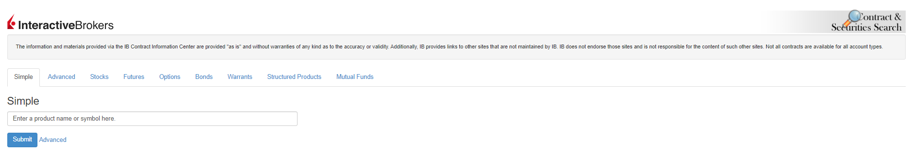 The contract search tool in client portal. 