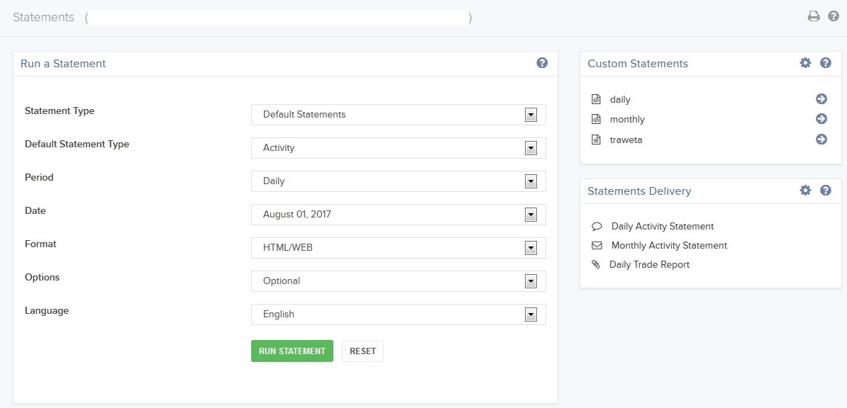 How to Run a Statement