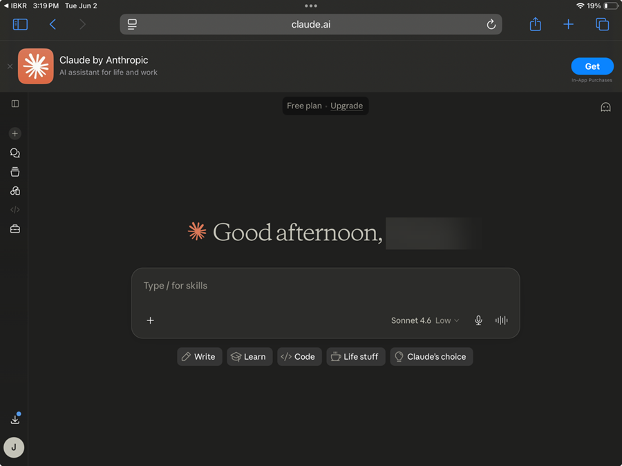 AI Connected for Instructions for iPad in Mobile