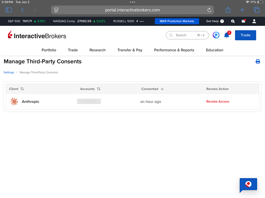 Revoke Access for AI Instructions for iPad in Mobile