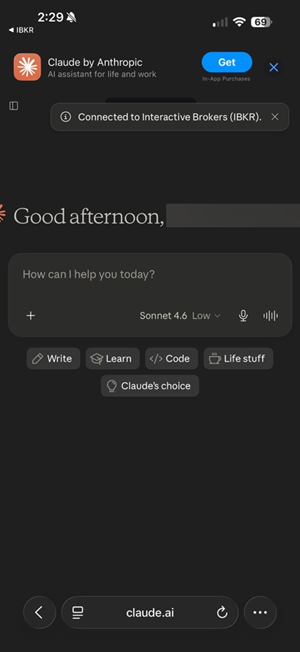 AI Connected for Instructions in Mobile