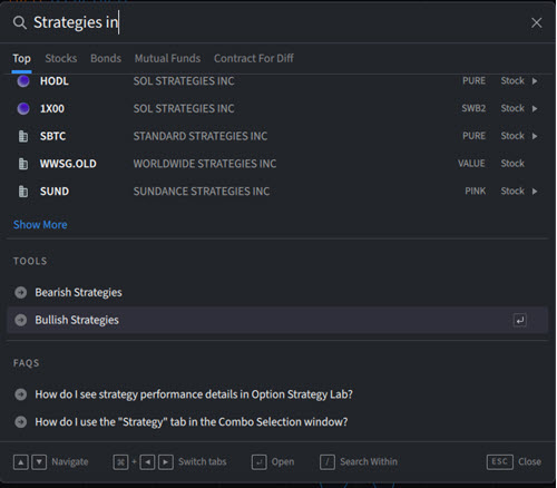 Improved Search Experience in IBKR Desktop