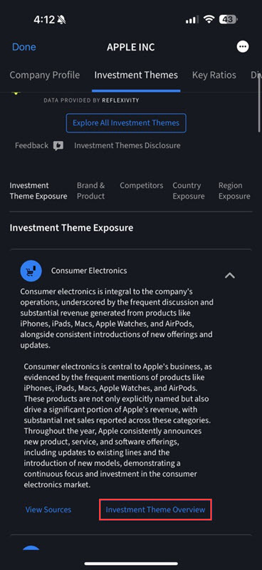 Theme Overview in iOS