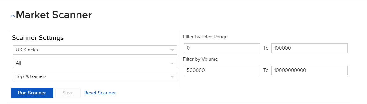 Market Scanner