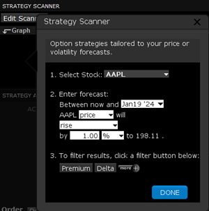 The strategy scanner in TWS. 