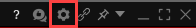 The configure gear icon in TWS. 