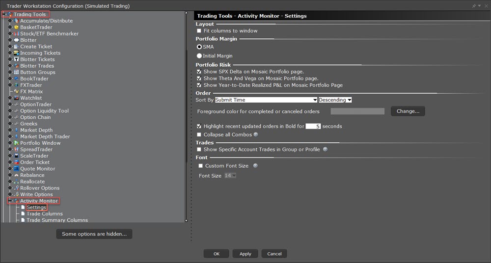 How to Configure Year to Date Realized P&L in TWS 